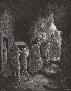 "the Burial Of Sarah, Illustration From Dore's 'the Holy Bible'" -> "sarah Maetmise Kujundus Dore Kirjanikult" — Gustave Doré