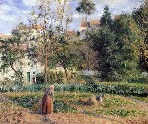 Grøften Ved Hermitage Nær Pontoise — Camille Pissarro