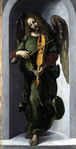 I Pannelli Per Un'ancona (dettaglio Del Pannello Sinistro) — Leonardo Da Vinci