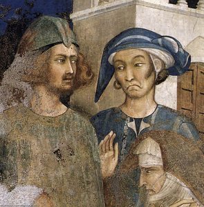 The Miracle Of The Resurrected Child (detail) — Simone Martini