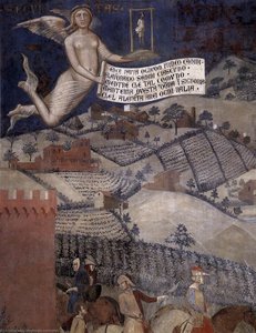 The Effects Of Good Government In The Countryside (detail) — Ambrogio Lorenzetti