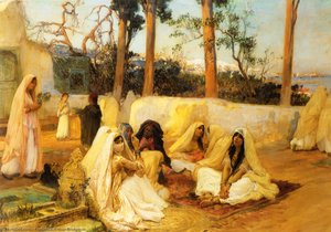 Women At The Cemetery — Frederick Arthur Bridgman
