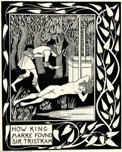 How King Marke Found Sir Tristram — Aubrey Vincent Beardsley
