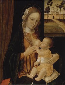 Madonna And Child (maria Lactans) — Ambrogio Da Fossano (ambrogio Bergognone)