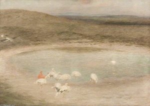 The Sacred Pool — Edward William Stott