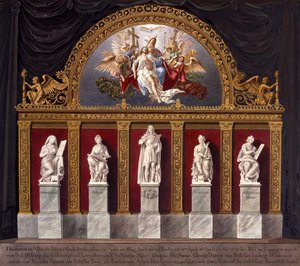 Decorations For The Dürer Celebration On April 18, 1828, At The Singakademie In Berlin — Karl Friedrich Schinkel