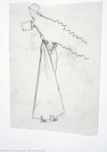 Alaïa Fashion Drawing — Claude Parent