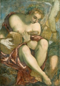 Musa Con Laúd — Jacopo Tintoretto