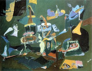Dark Green Painting — Arshile Gorky