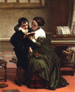 George Herbert And His Mother — Charles West Cope