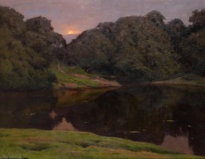 Landscape With Setting Sun — Iosif Evstafevich Krachkovsky