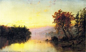 Greenwood Lake At Twilight — Jasper Francis Cropsey