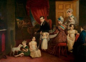 Portrait Of The Artist And His Family In His Studio — Sr John E Ferneley