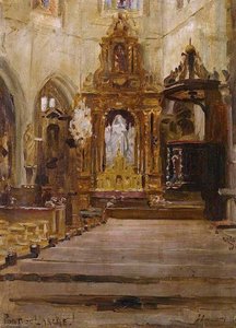 Église Notre Dame Des Arts, Pont De L'arche — Sir John Lavery
