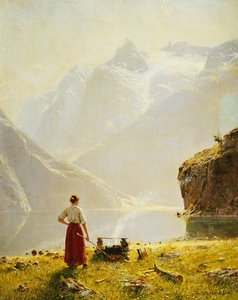 A Summer Day On A Norwegian Fjord — Hans Dahl