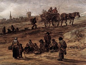 A Beach With Fishing Boats (detail) — Jan Josephszoon Van Goyen