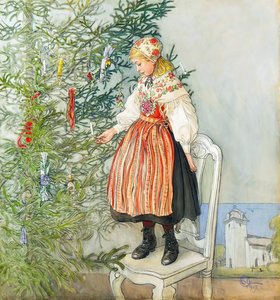 Christmas Tree Confetti — Carl Larsson