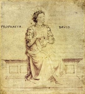Kung David Spelar På En Psalterium — Fra Angelico