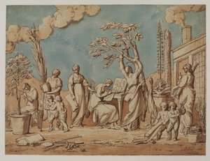 Allegory Of Botany — Benjamin West