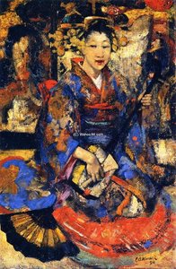 Music In Japan — Edward Atkinson Hornel