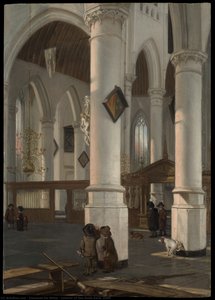 Interior Of The Oude Kerk, Delft — Emanuel De Witte