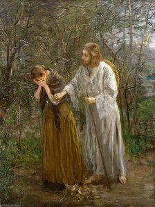 Woman, Why Weepest Thou — Fritz Von Uhde
