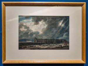 Ruins Of Paestum Near Salerno: The Three Temples — John Robert Cozens