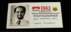 Marlboro 1981 Safari Rally Accreditation Card — Trupti Shah