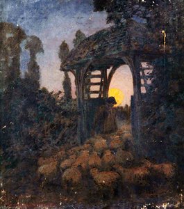 The Shepherd Leading His Flock — William Herbert Allen