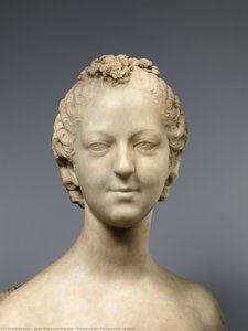 Madame De Pompadour (detail) — Jean-baptiste Pigalle