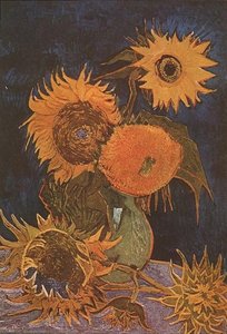 Vasen Med Fem Solblomster — Vincent Willem Van Gogh