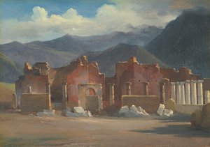 The Forum At Pompeii — Achille Etna Michallon