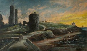 Aberystwyth Castle And Castle Point — Alfred Worthington