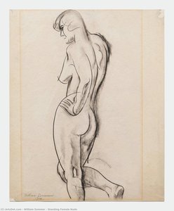 Standing Female Nude — William Sommer