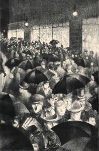 Wet Evening Oxford Street — Christopher Richard Wynne Nevinson