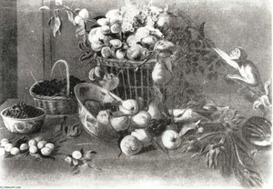 A Monkey Among Fruit — Frans Snyders
