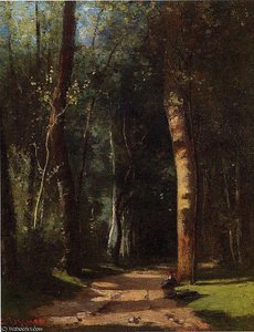 In The Woods — Camille Pissarro