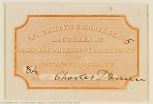 Charles Darwin Class Ticket — Charles Robert Darwin
