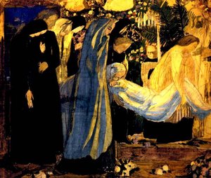 Mise Au Tombeau Detrempe — Denis Maurice