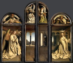 L'altare di Gand - Esterno delle ante sinistre e destre