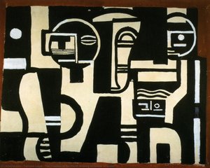 La Creación Del Mundo Dibujo De Escena De Cortina — Fernand Léger