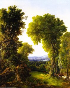 River Landscape In Summer — William Mason Brown