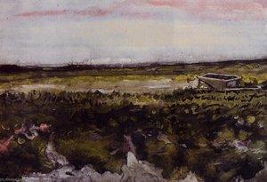 The Heath With A Wheelbarrow — Vincent Willem Van Gogh