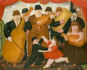 Danse En Colombie — Fernando Botero