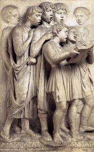 Cantoria: Left Side Relief — Luca Della Robbia