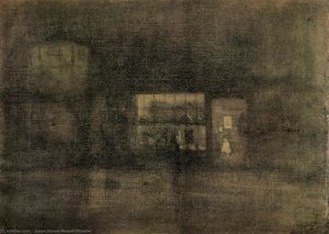 Notturno: Nero E Oro - La Rag Shop, Chelsea — James Abbott Mcneill Whistler