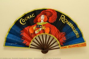 Advertising Fan For Cognac Richpailloud — Éventails Chambrelent (maker)
