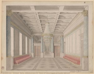 Berlin, Wilhelmstrasse 65. Palace Of Prince August Of Prussia, Ballroom — Karl Friedrich Schinkel