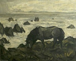 Pony On Llanddwyn Island — John Kyffin Williams