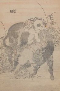 Otrok Na Volanu — Kacušika Hokusai